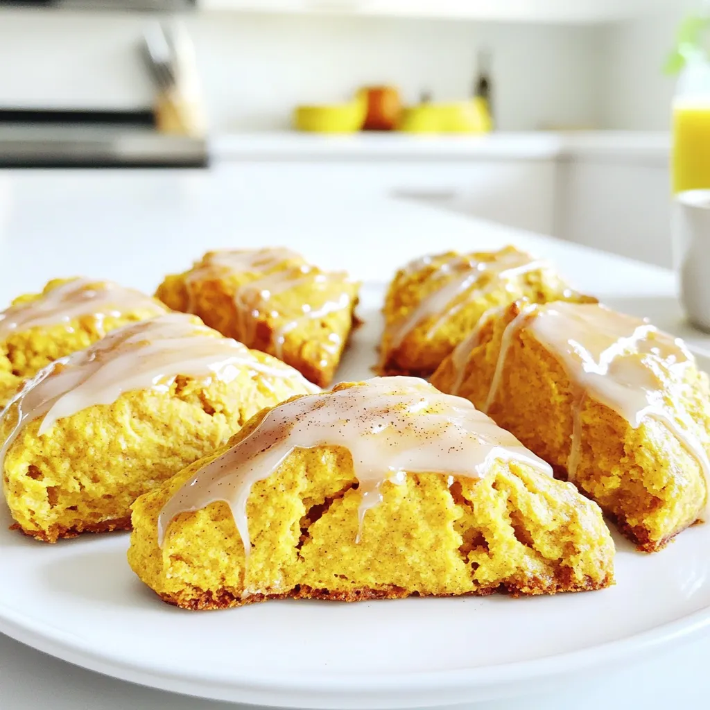 Maple Glazed Pumpkin Scones Irresistible Autumn Treat