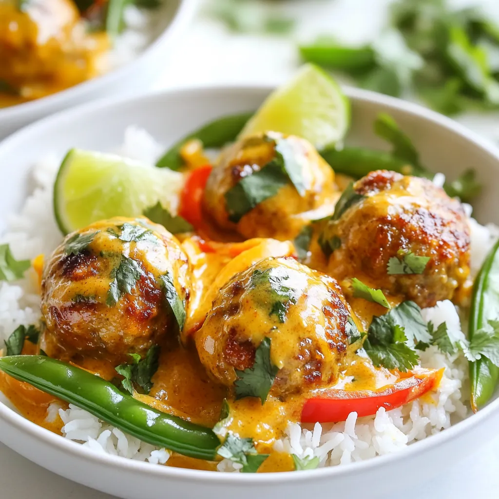 Thai Red Curry Meatballs Flavorful and Easy Recipe