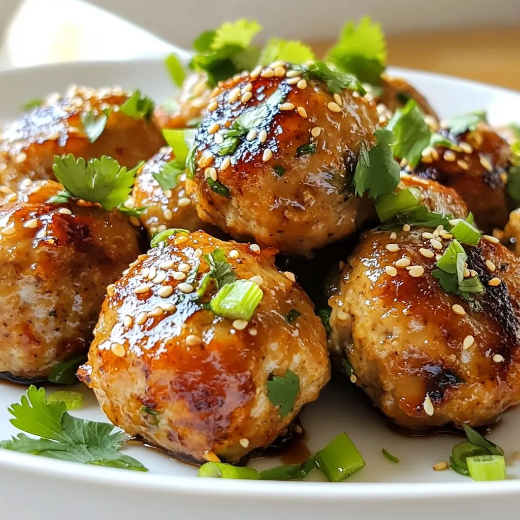 Savory Sesame Ginger Chicken Meatballs Easy Recipe