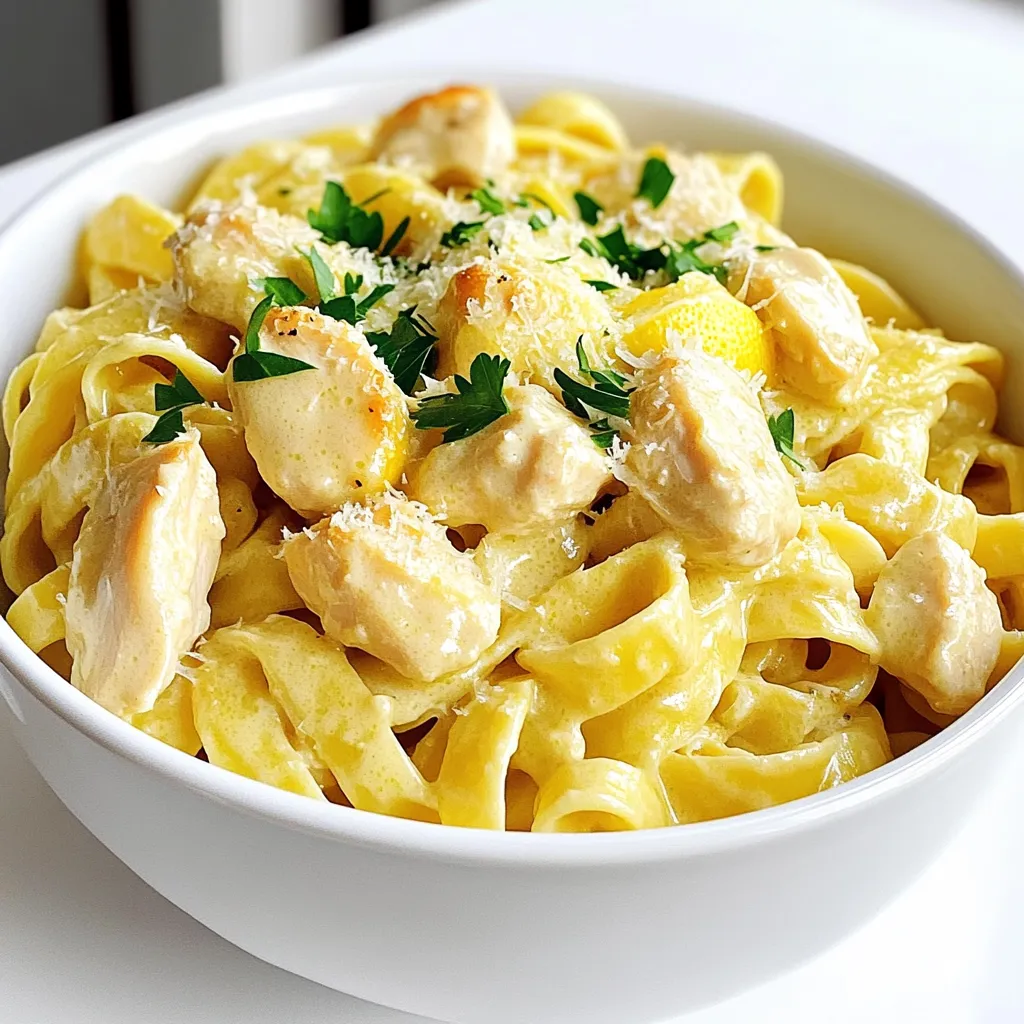 Creamy Lemon Chicken Pasta One Pot Delightful Dish