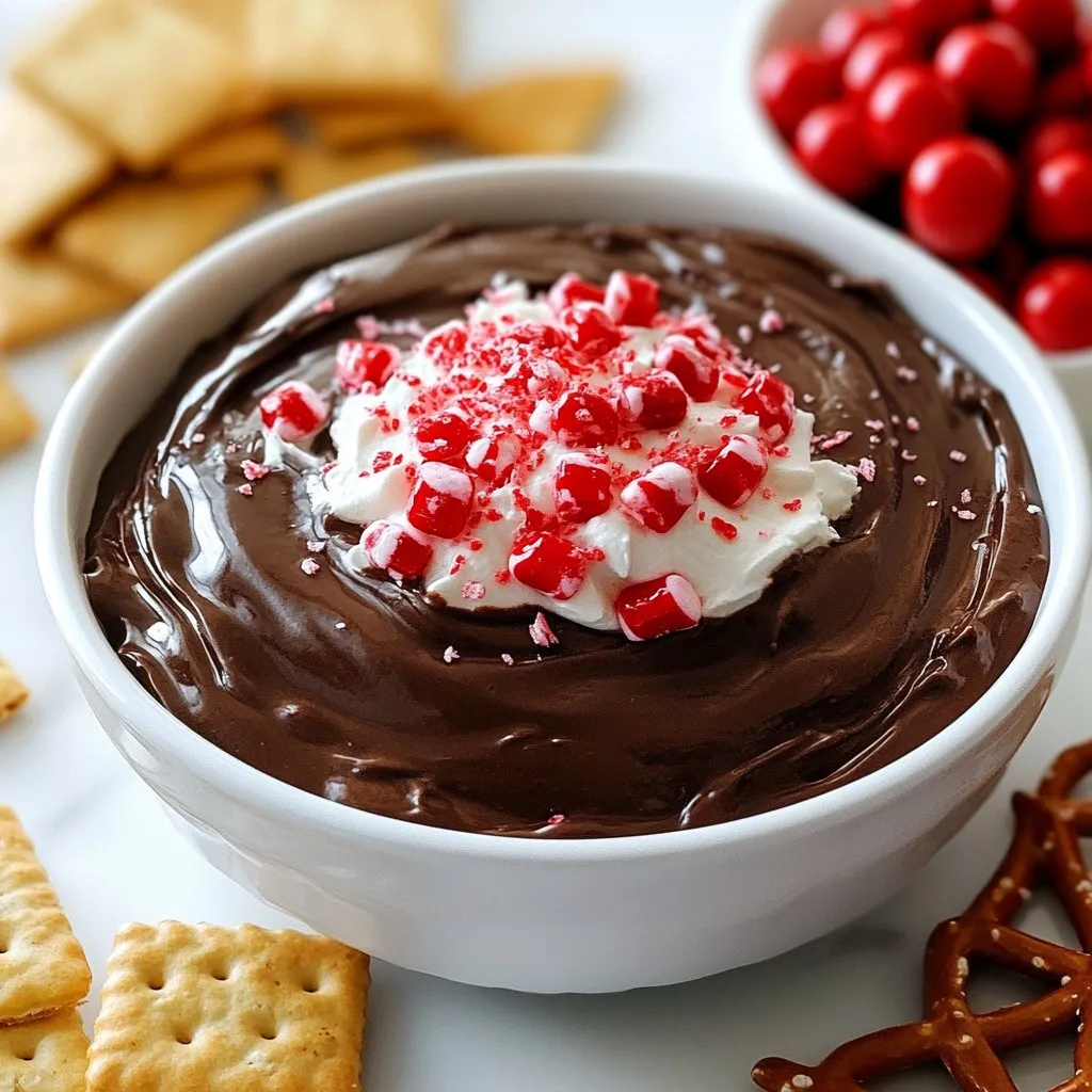 Peppermint Chocolate Cheesecake Dip Rich and Creamy Delight