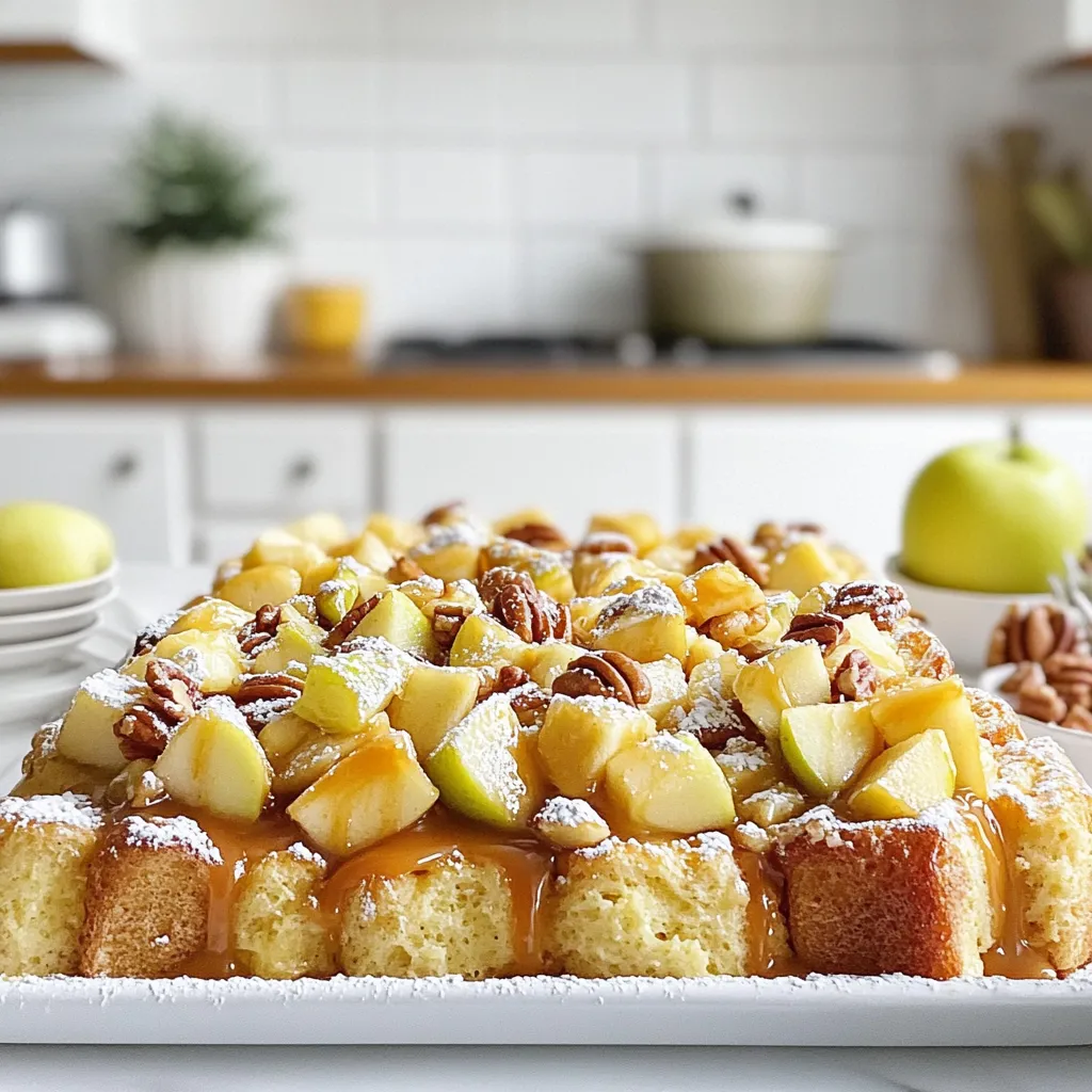 Caramel Apple French Toast Casserole Delightfully Easy