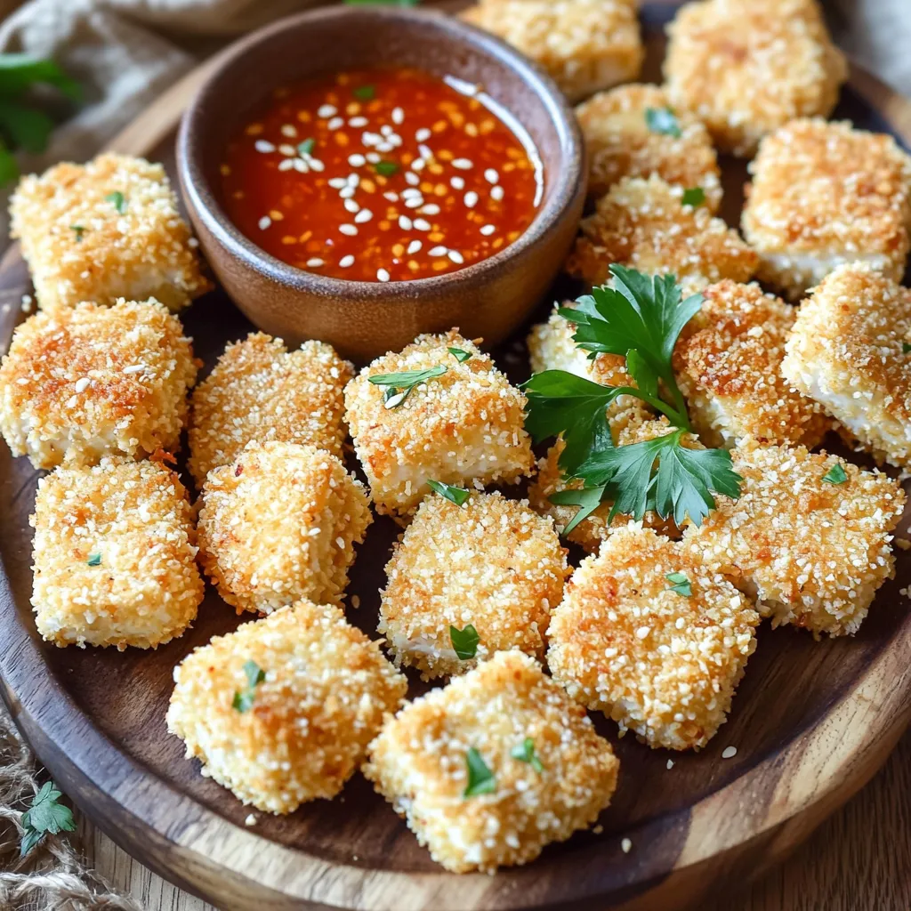 Air Fryer Crispy Tofu Nuggets Flavorful Plant-Based Snack