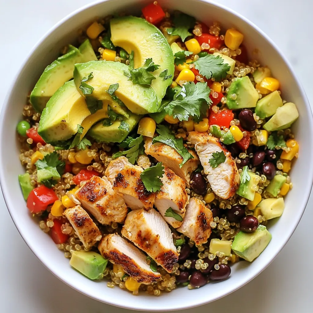 Savory Southwest Chicken Quinoa Salad Recipe