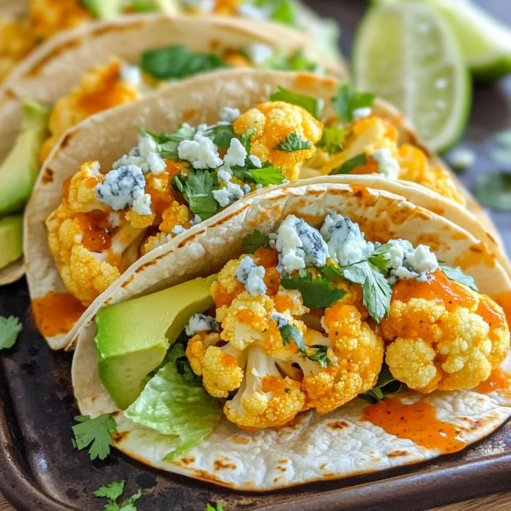 Buffalo Cauliflower Tacos Zesty Flavorful Delight
