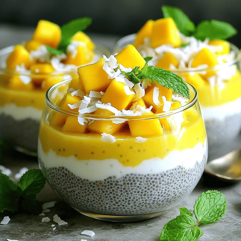 Mango Coconut Chia Pudding Perfect for Healthy Snacking