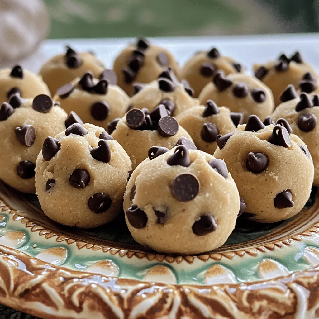 Chocolate Chip Cookie Dough Bites No Bake Delight