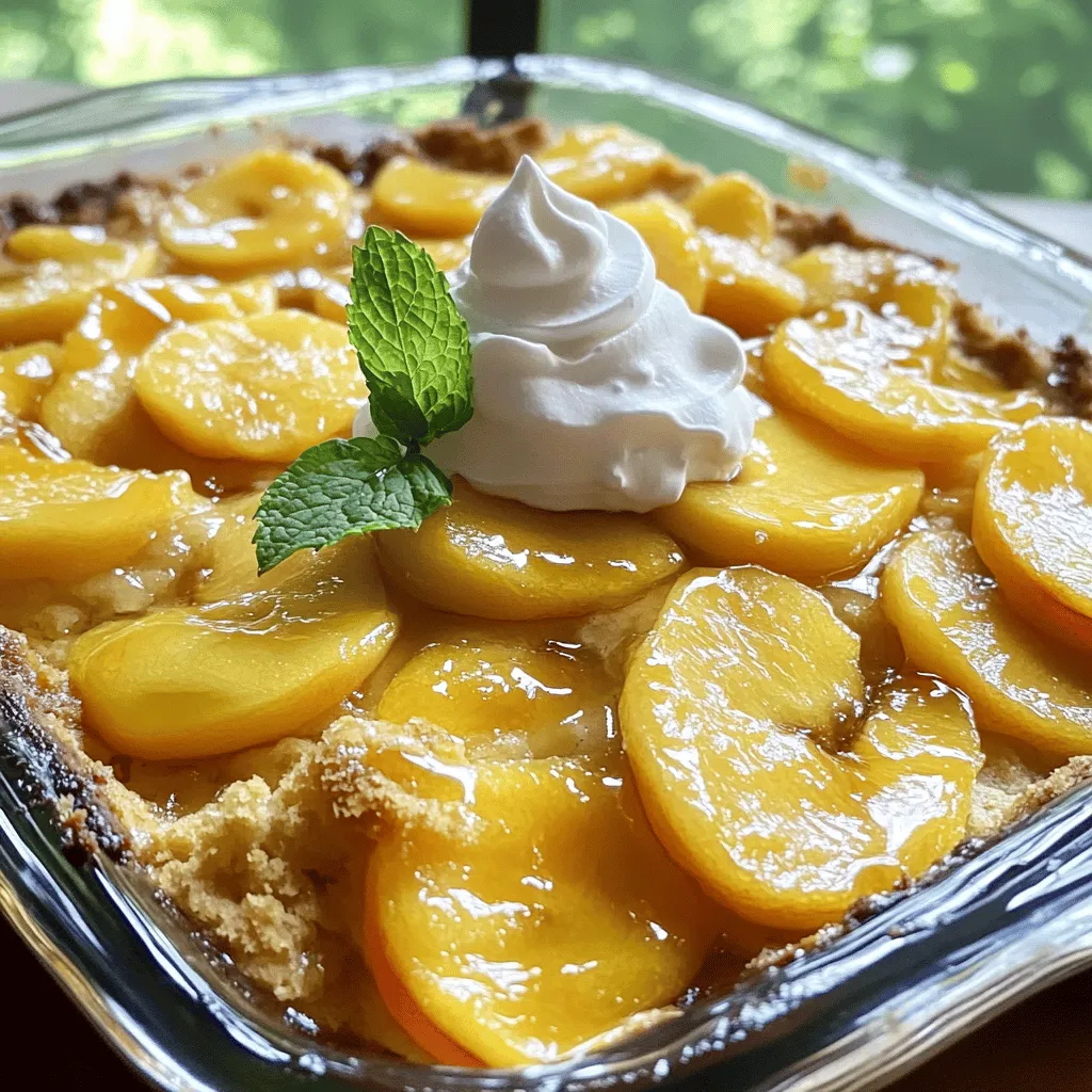Peach Cobbler Dump Cake Simple and Delicious Treat