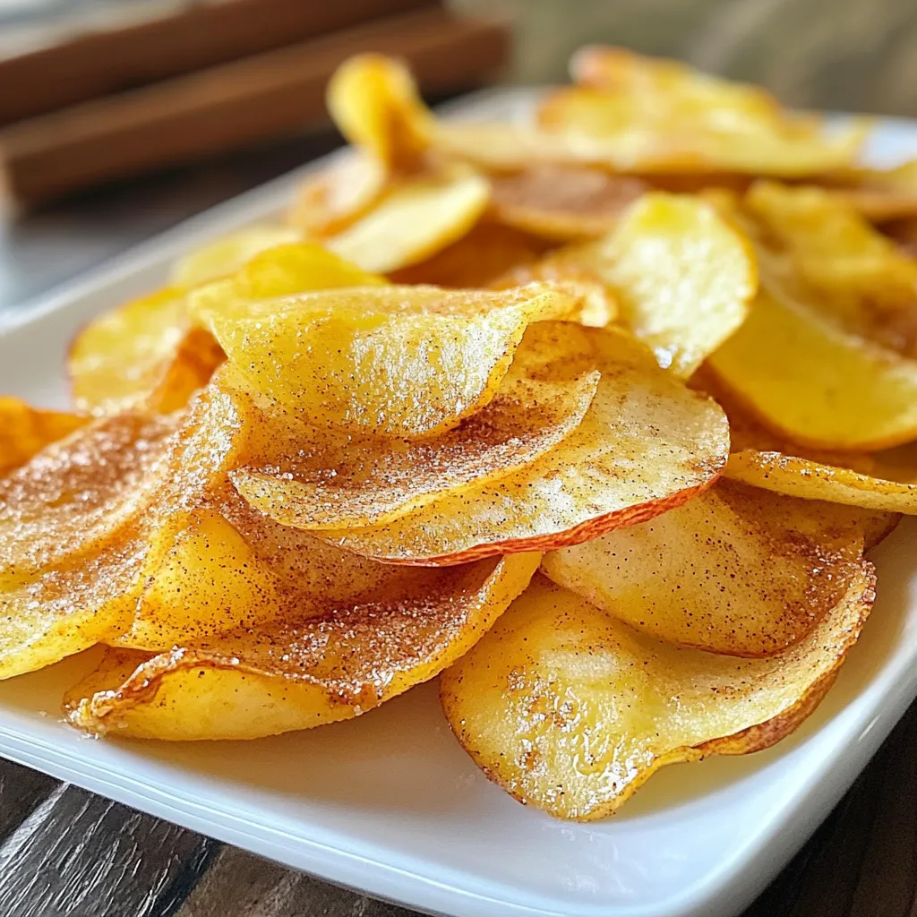 Baked Cinnamon Apple Chips Crispy and Healthy Snack