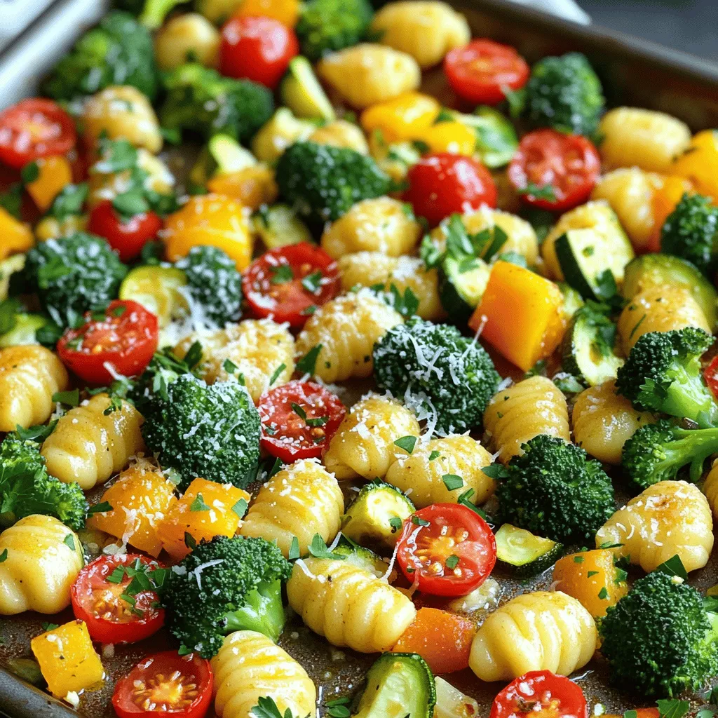 Sheet Pan Garlic Parmesan Gnocchi &#038; Veggies Delight