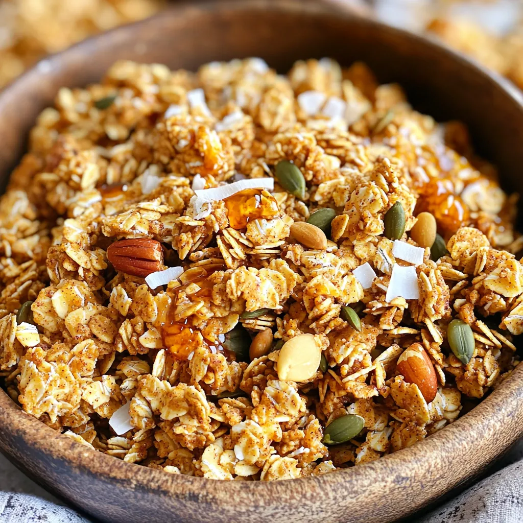 Pumpkin Spice Maple Granola Easy Crunchy Recipe