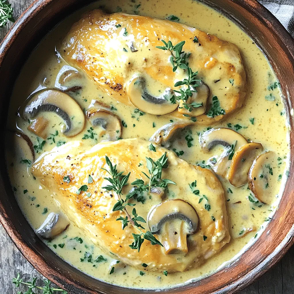 Slow Cooker Creamy Mushroom Chicken Delight Recipe