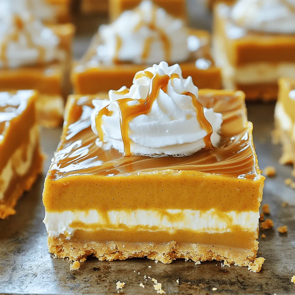 No-Bake Caramel Pumpkin Pie Bars Simple Yet Delicious