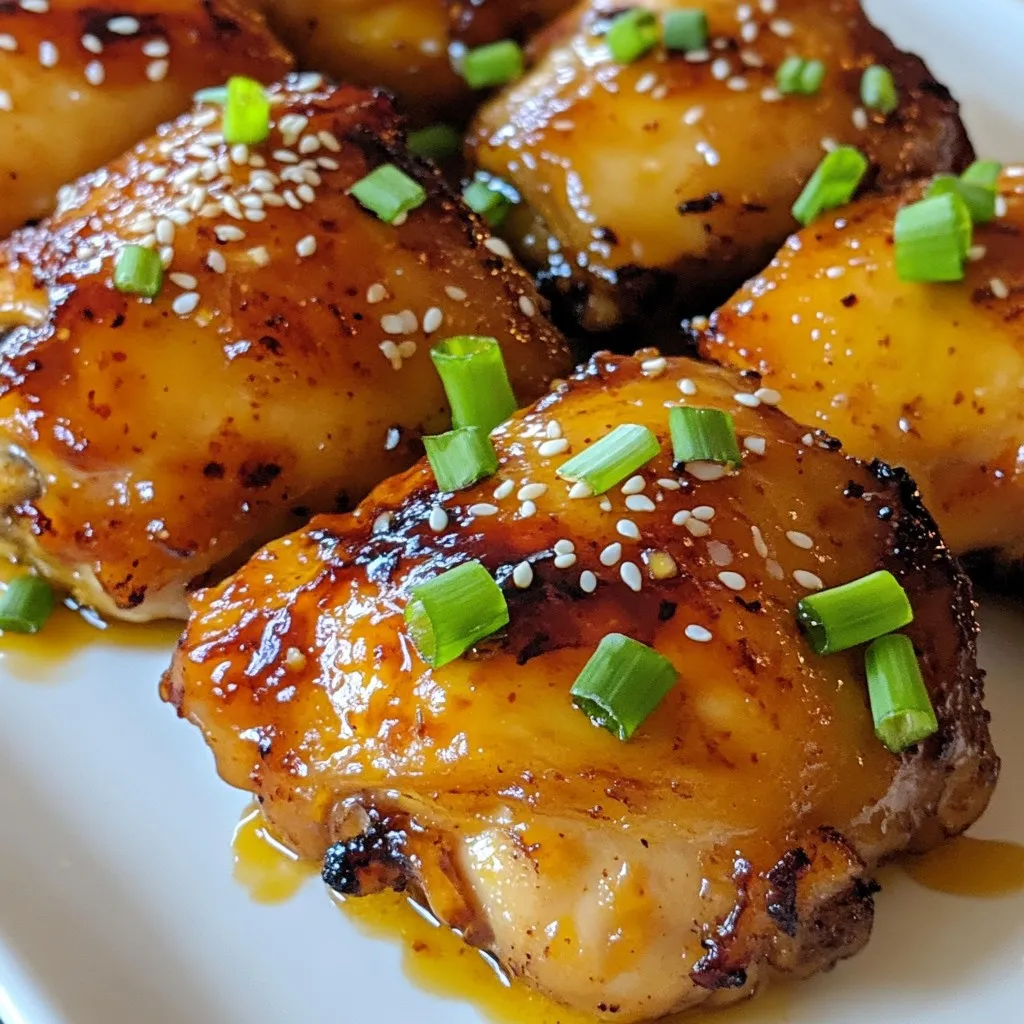 Honey Sriracha Chicken Thighs Savory and Spicy Delight