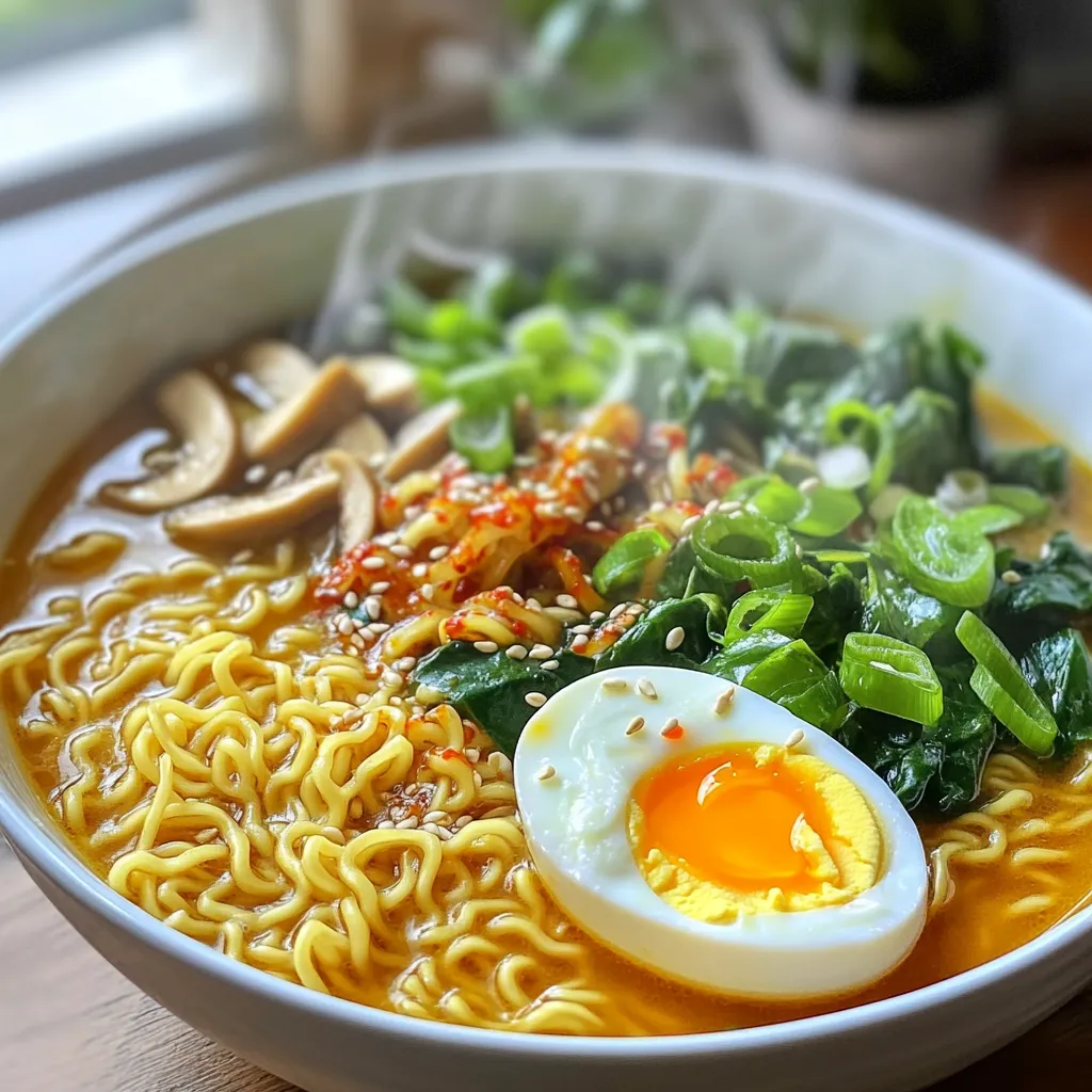 Minute Garlic Chili Ramen Bowls Flavorful and Simple Dish