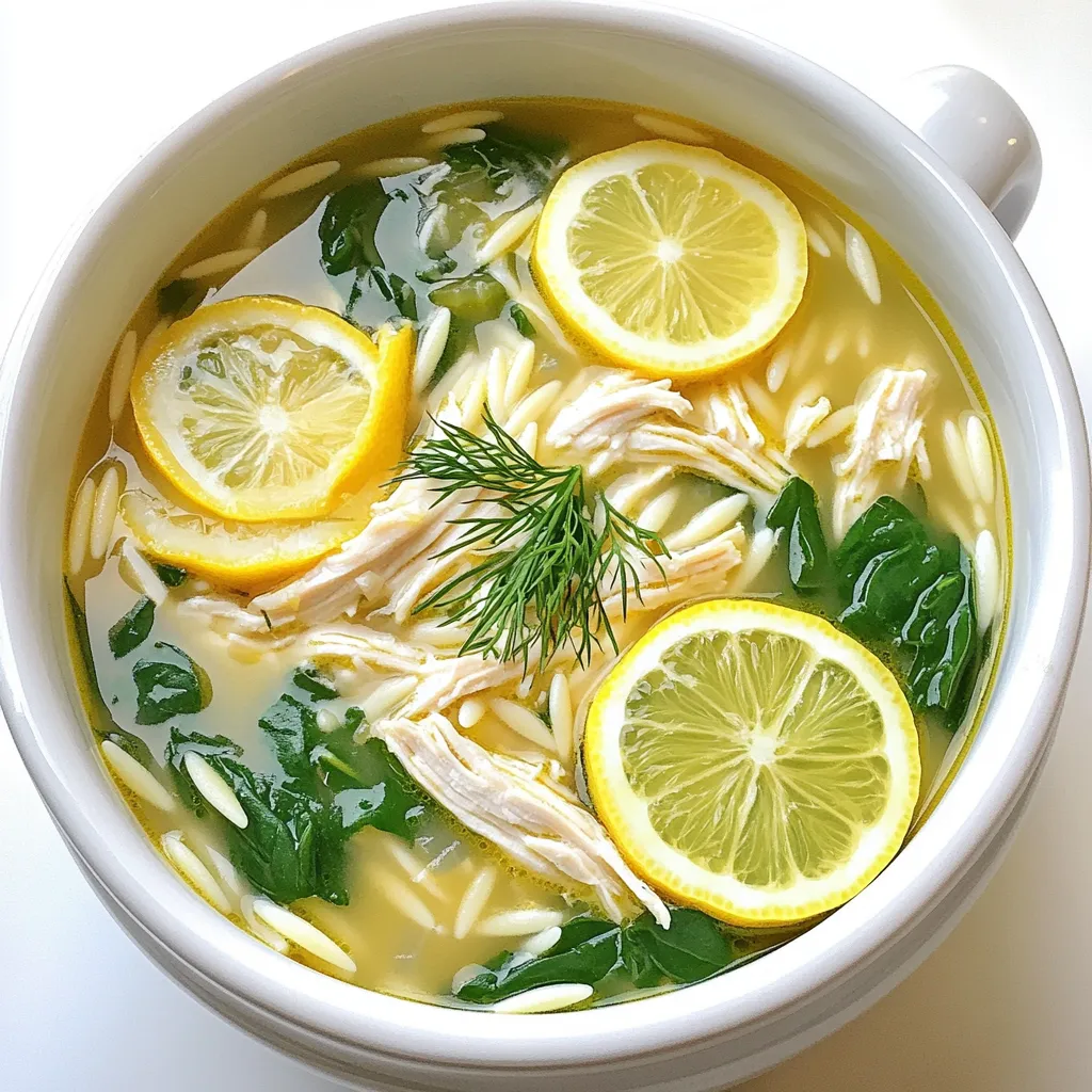 Slow Cooker Creamy Greek Lemon Chicken Soup Delight