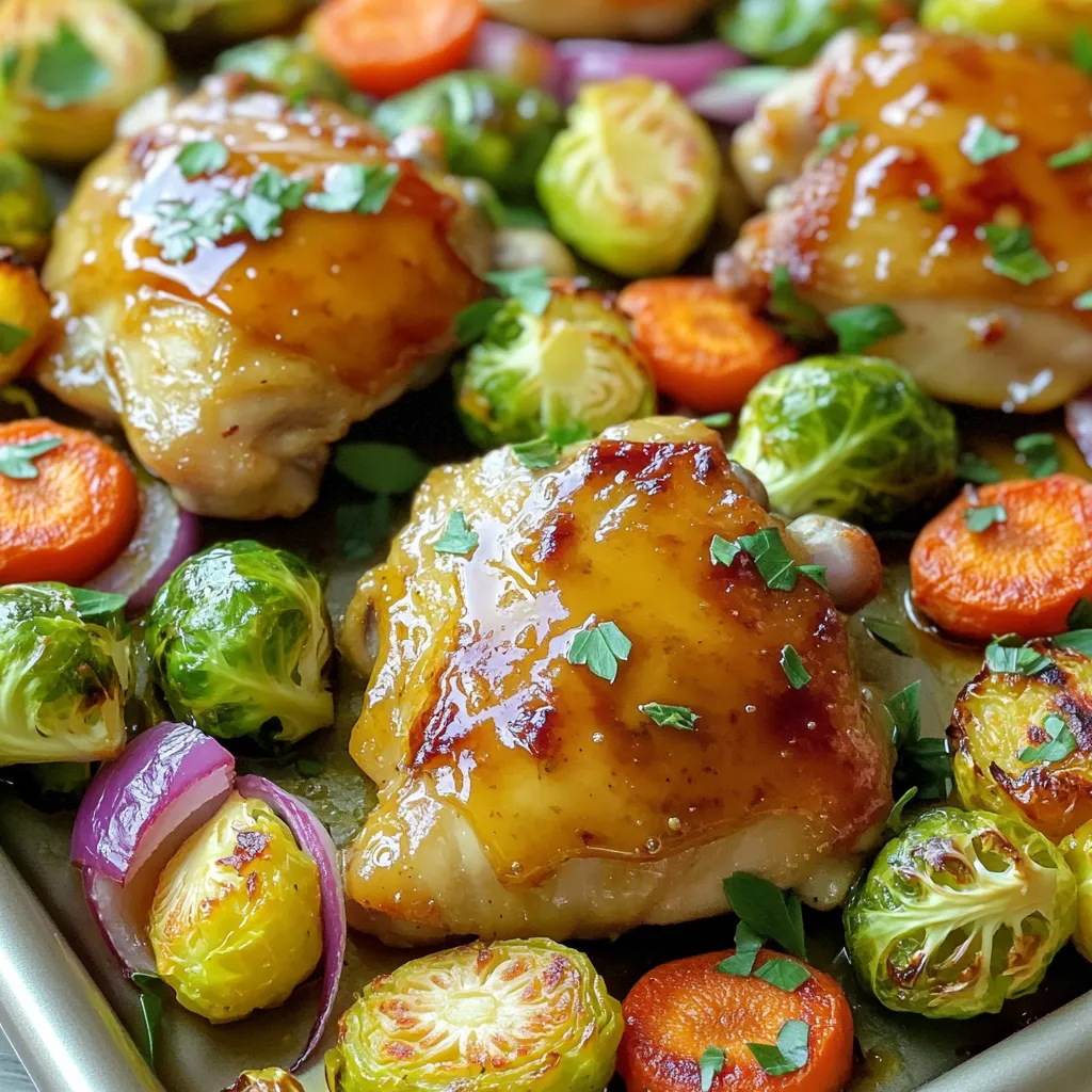 Maple Mustard Chicken &#038; Veggies Sheet Pan Delight