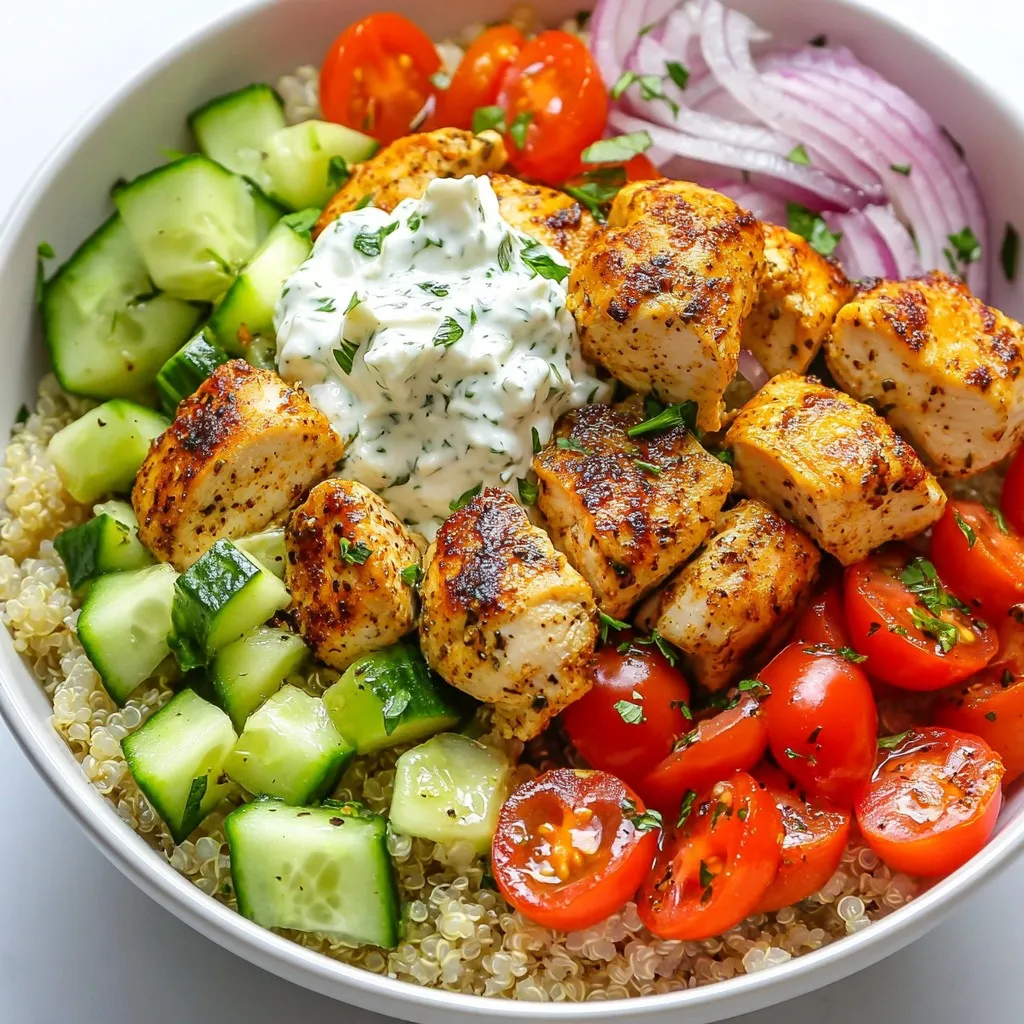 Greek Chicken Gyro Bowls Flavorful and Healthy Meal