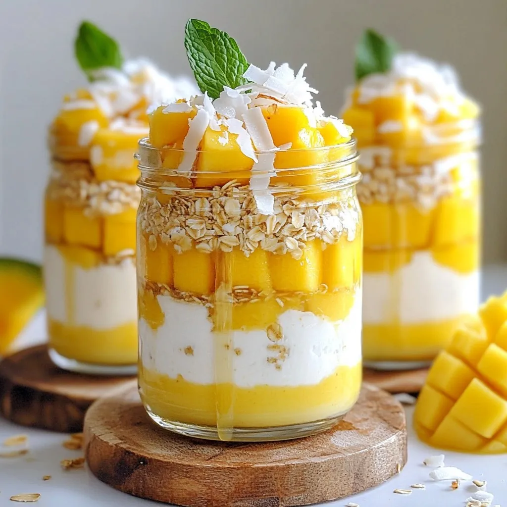 Mango Coconut Overnight Oats Simple and Tasty Treat