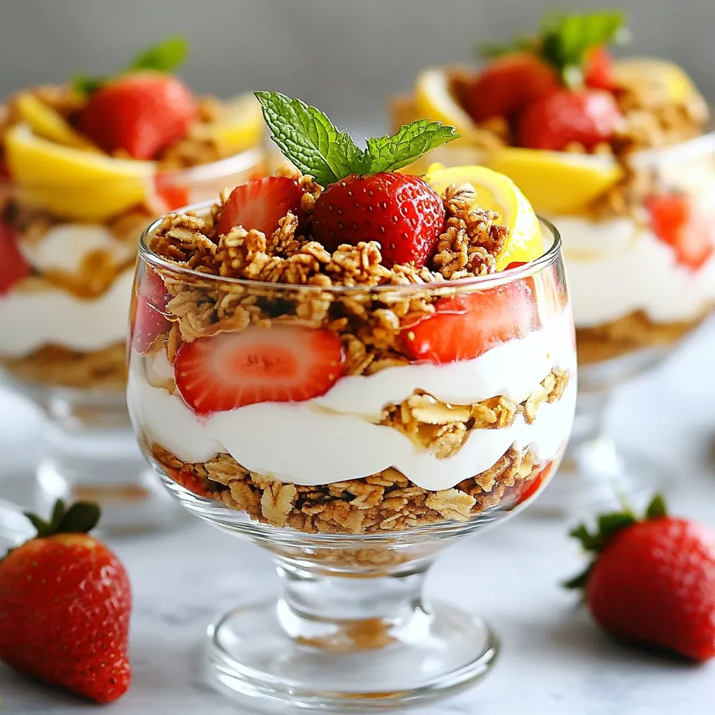 Strawberry Lemon Yogurt Parfaits Fresh and Easy Delight
