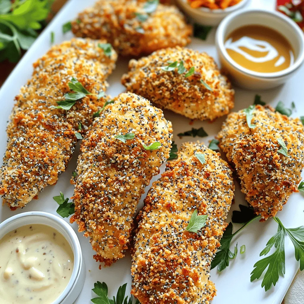 Baked Everything Bagel Chicken Tenders Delight