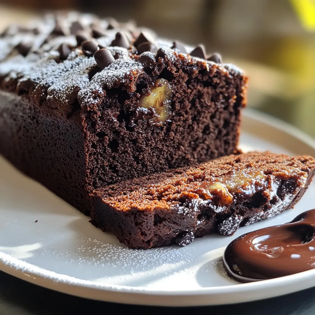 Bakery-Style Double Chocolate Banana Bread Delight