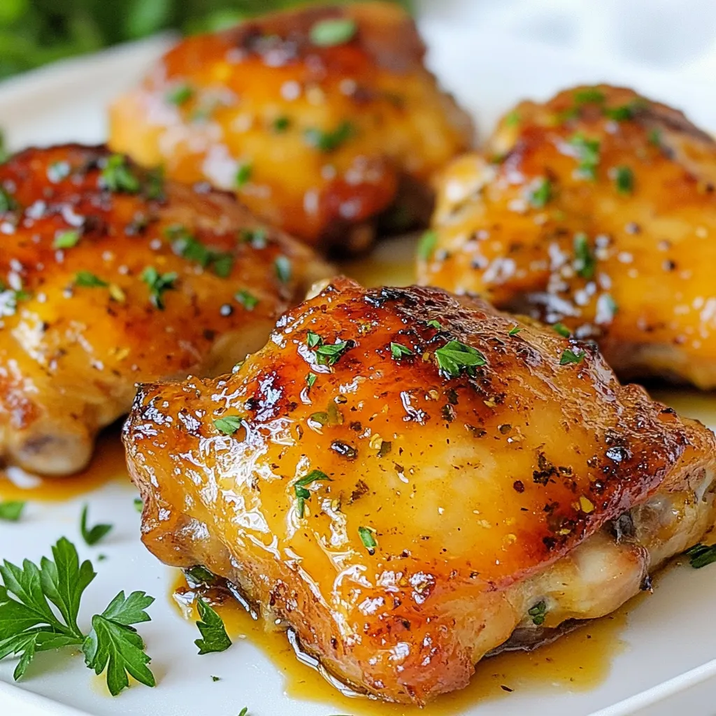 Honey Mustard Chicken Thighs Simple and Delicious Meal