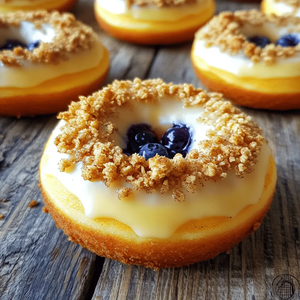 Lemon Blueberry Crumble Donuts Sweet and Simple Treat