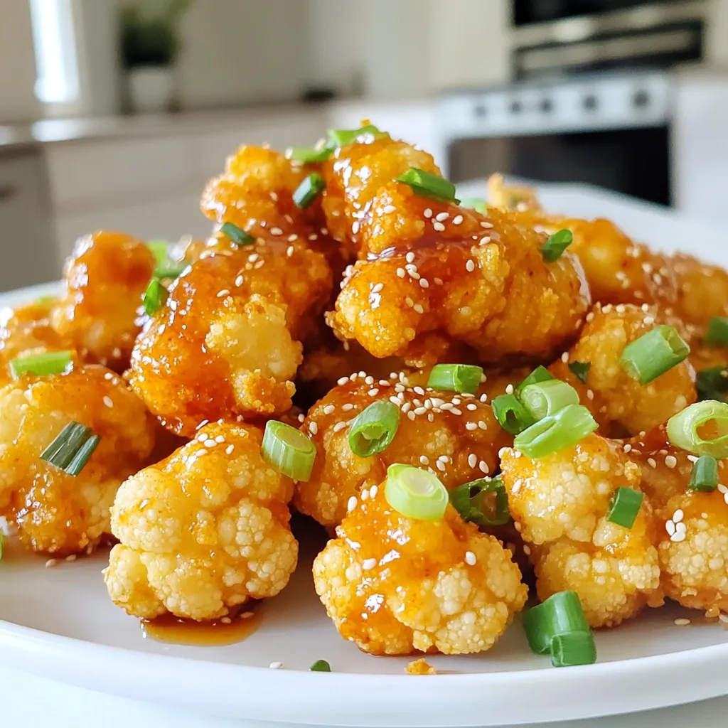 Spicy Honey Garlic Cauliflower Wings Crunchy Delight