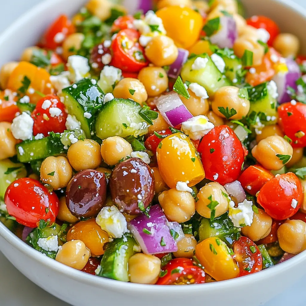 Mediterranean Chickpea Salad Flavorful and Fresh Meal