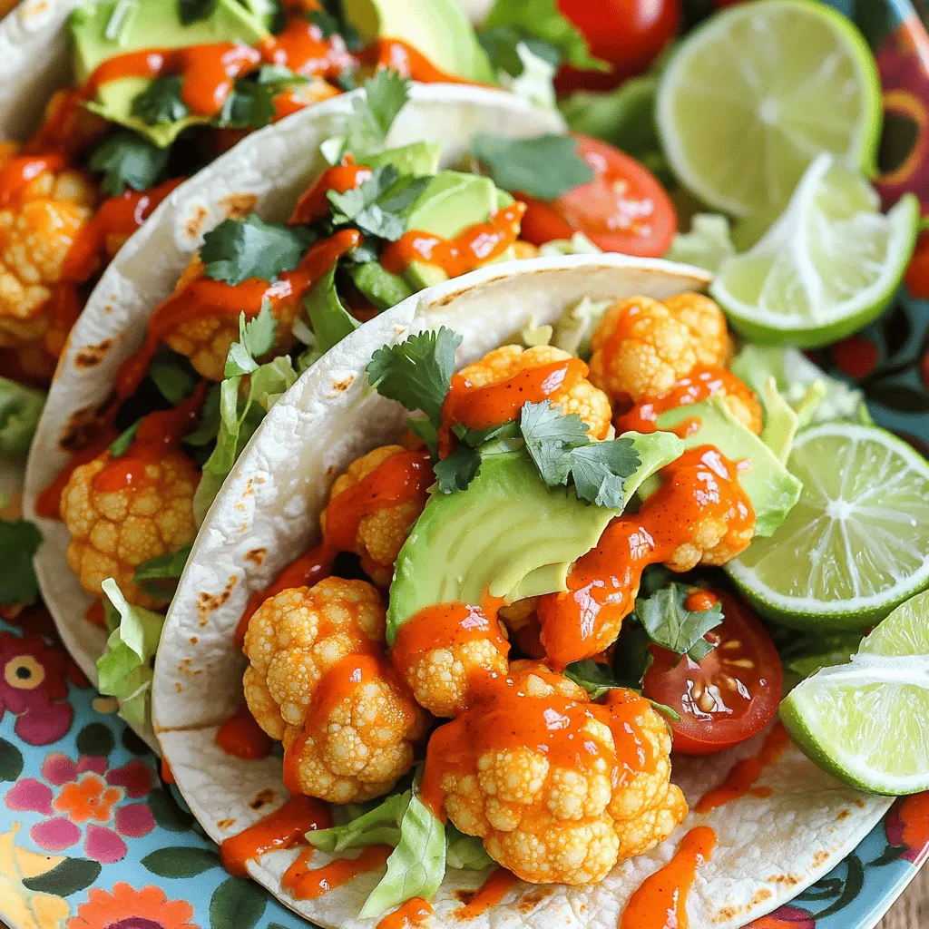 Savory Buffalo Cauliflower Tacos Easy and Flavorful