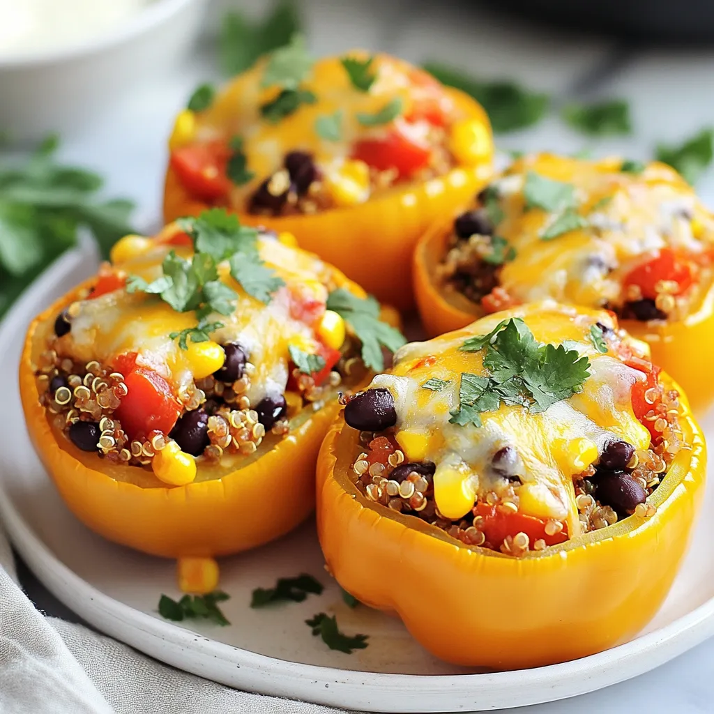 Southwest Quinoa Stuffed Peppers Tasty and Healthy Meal