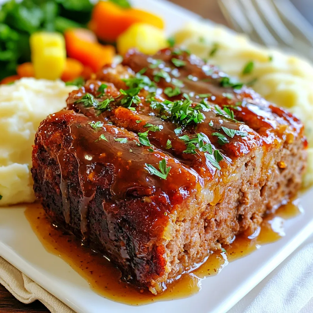 Honey Garlic Glazed Meatloaf Flavorful Dinner Dish