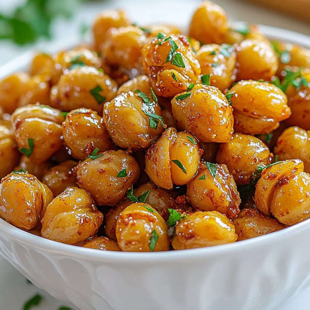 Smoked Paprika Roasted Chickpeas Crunchy Snack Idea