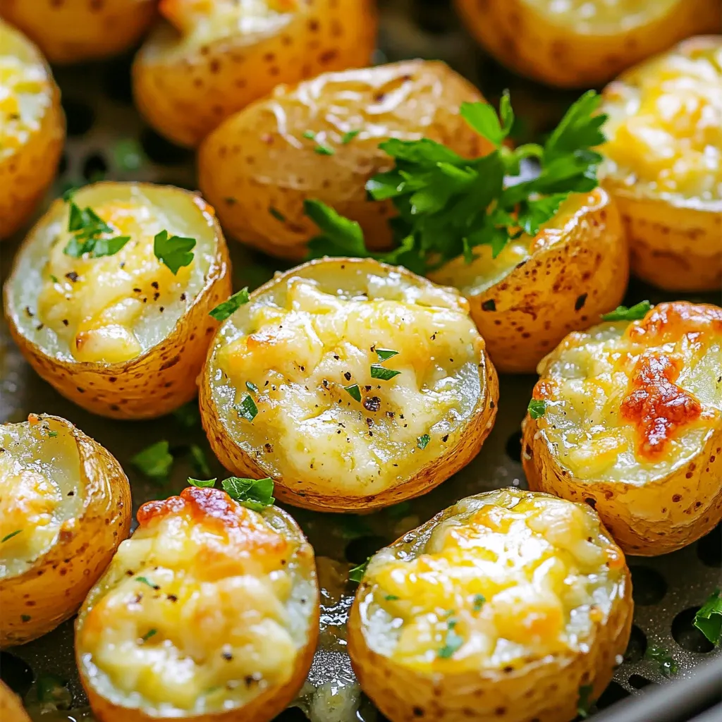 Air Fryer Garlic Parmesan Potatoes Crispy and Delicious