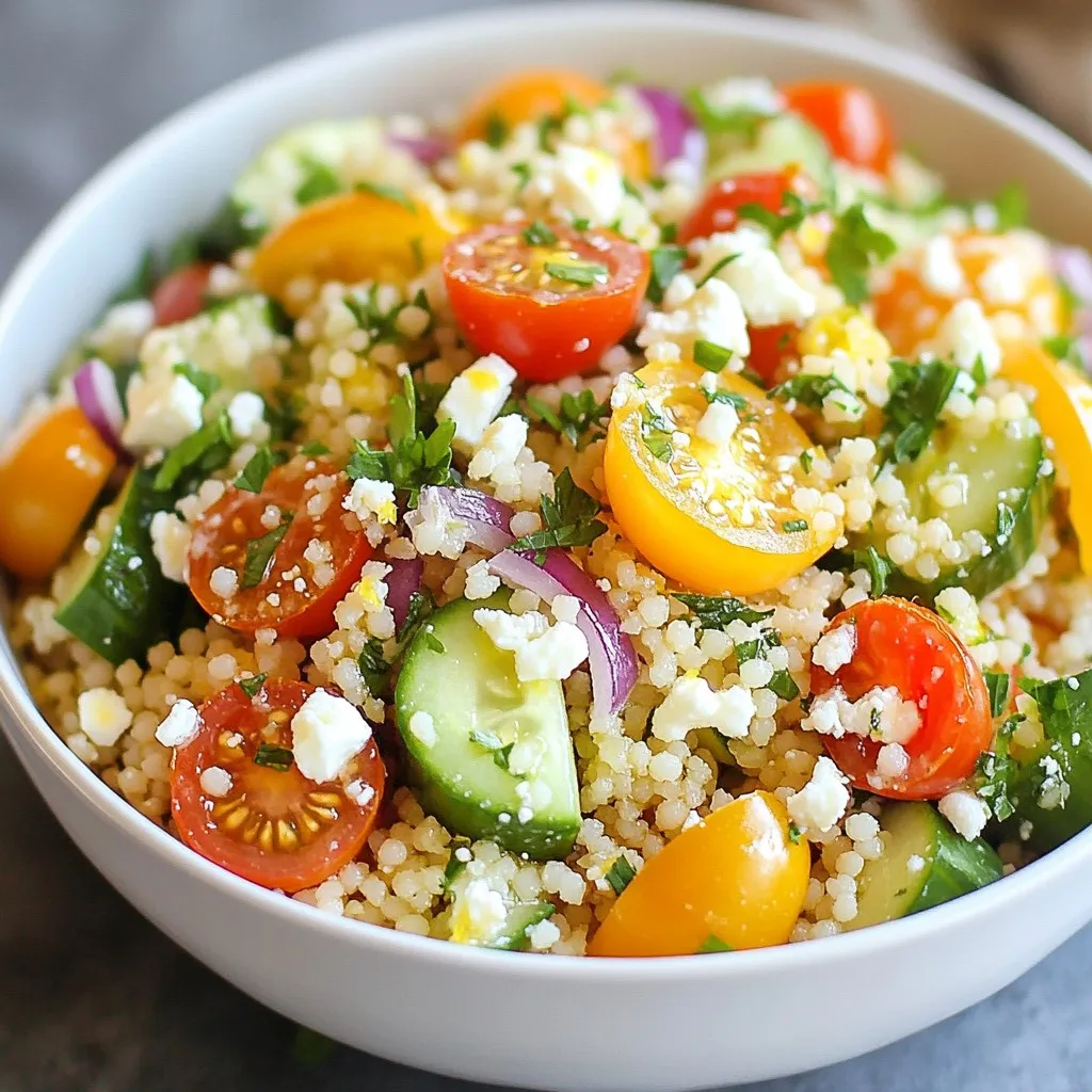 Lemon Herb Couscous Salad Fresh and Flavorful Meal