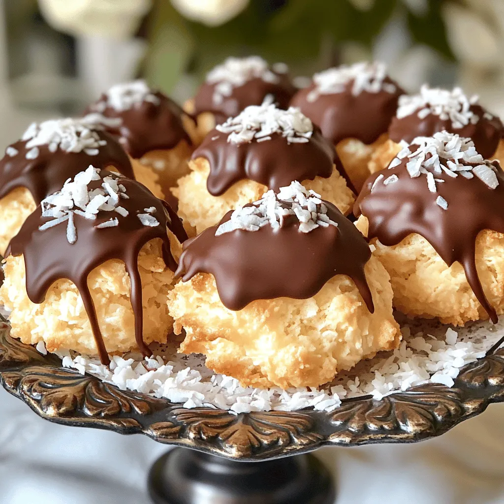 Chocolate Dipped Coconut Macaroons Easy and Tasty Treat