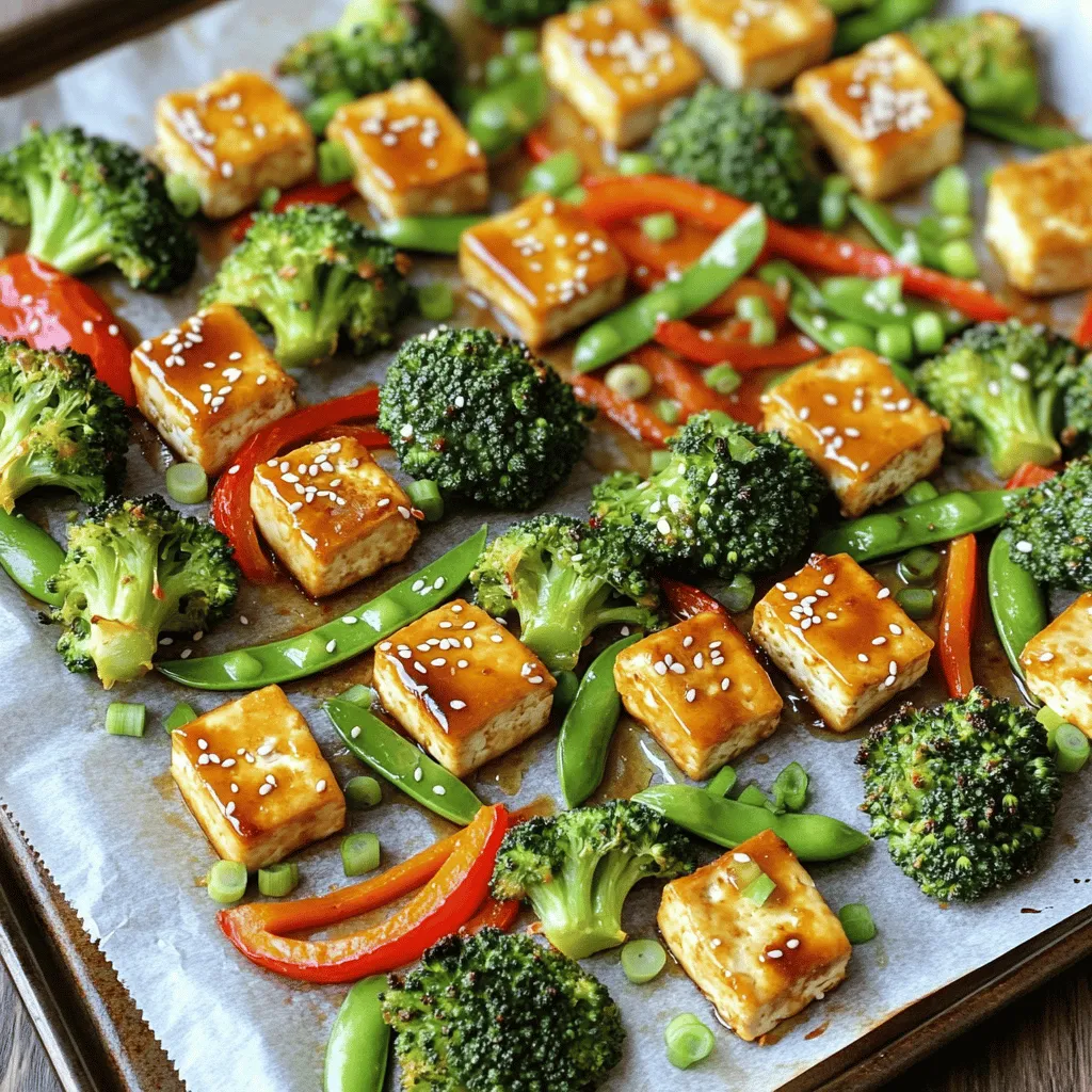 Sheet Pan Sesame Ginger Tofu &#038; Broccoli Delight