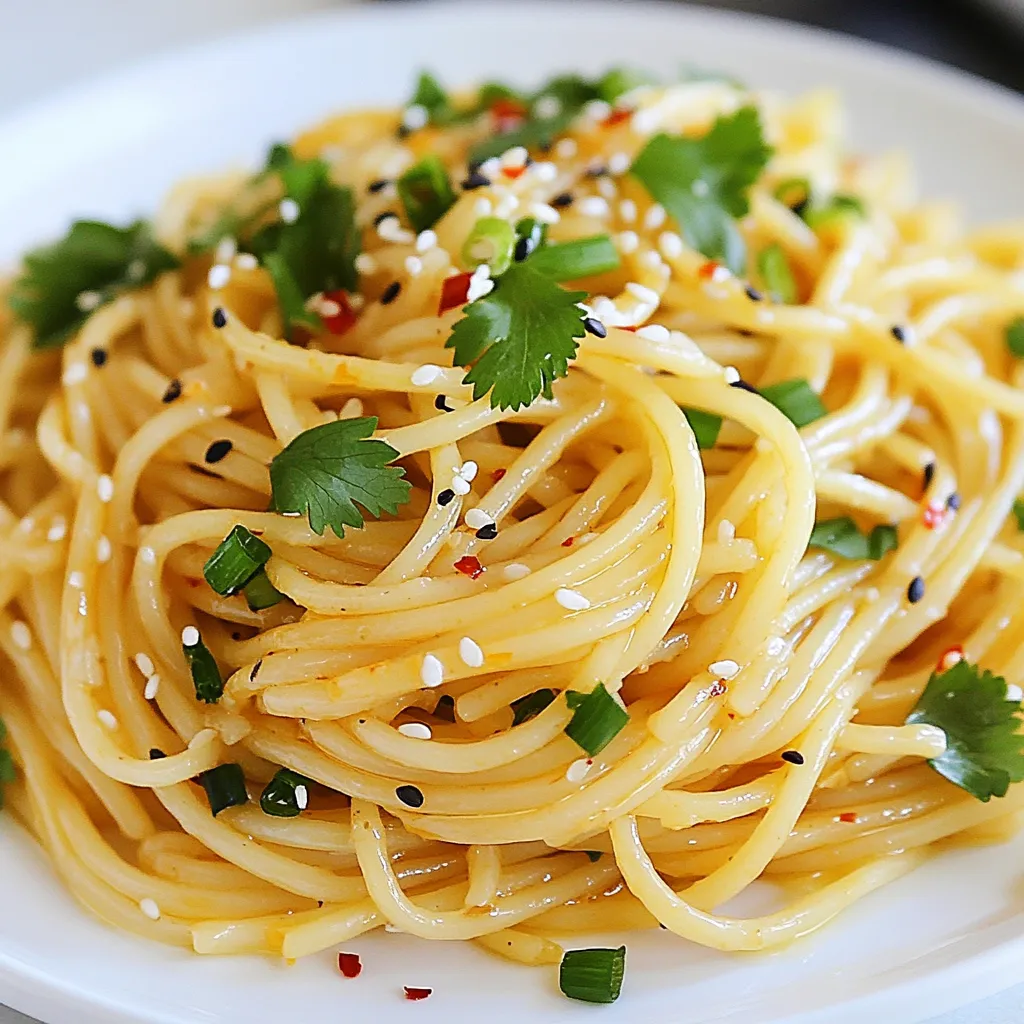 Spicy Garlic Sesame Noodles Bold and Flavorful Dish