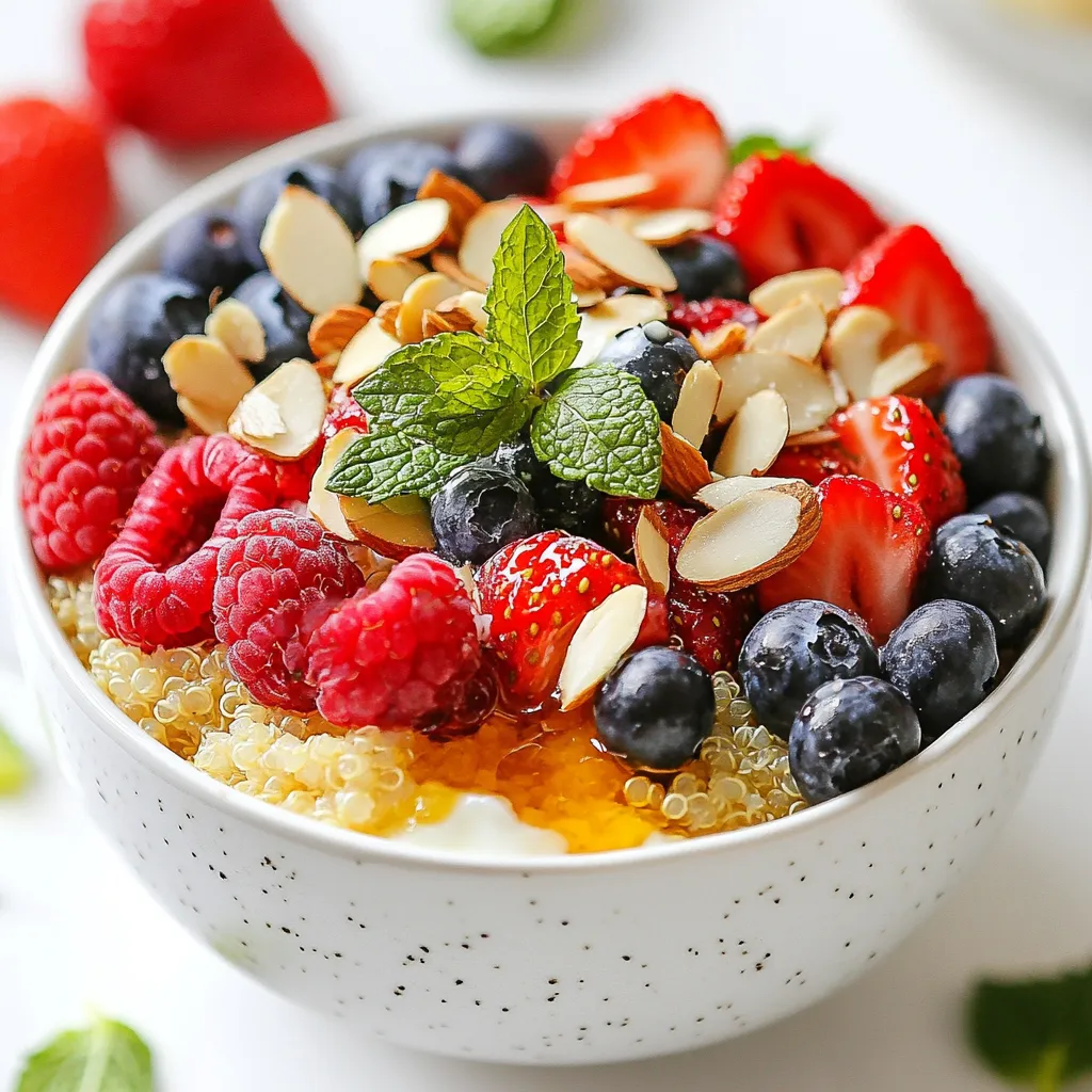 Quinoa Berry Breakfast Bowl Energizing Morning Meal