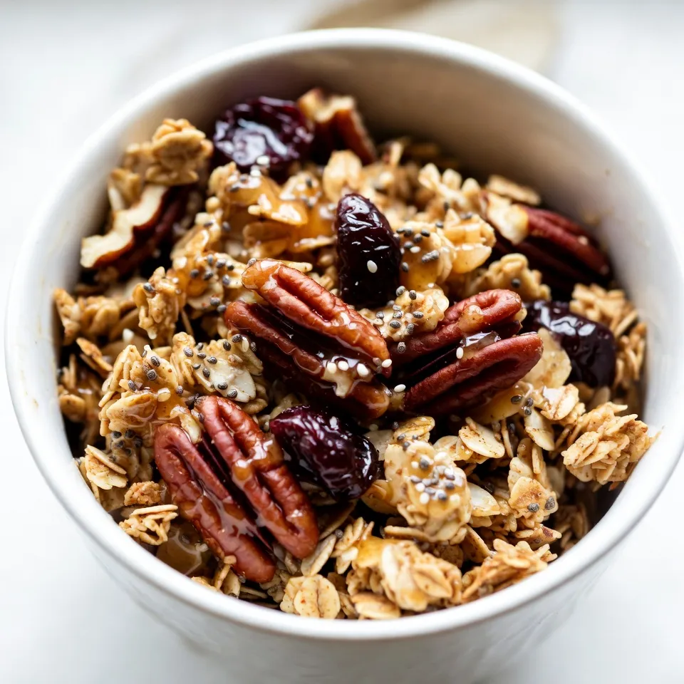 Maple Pecan Granola Nutritious and Easy Recipe