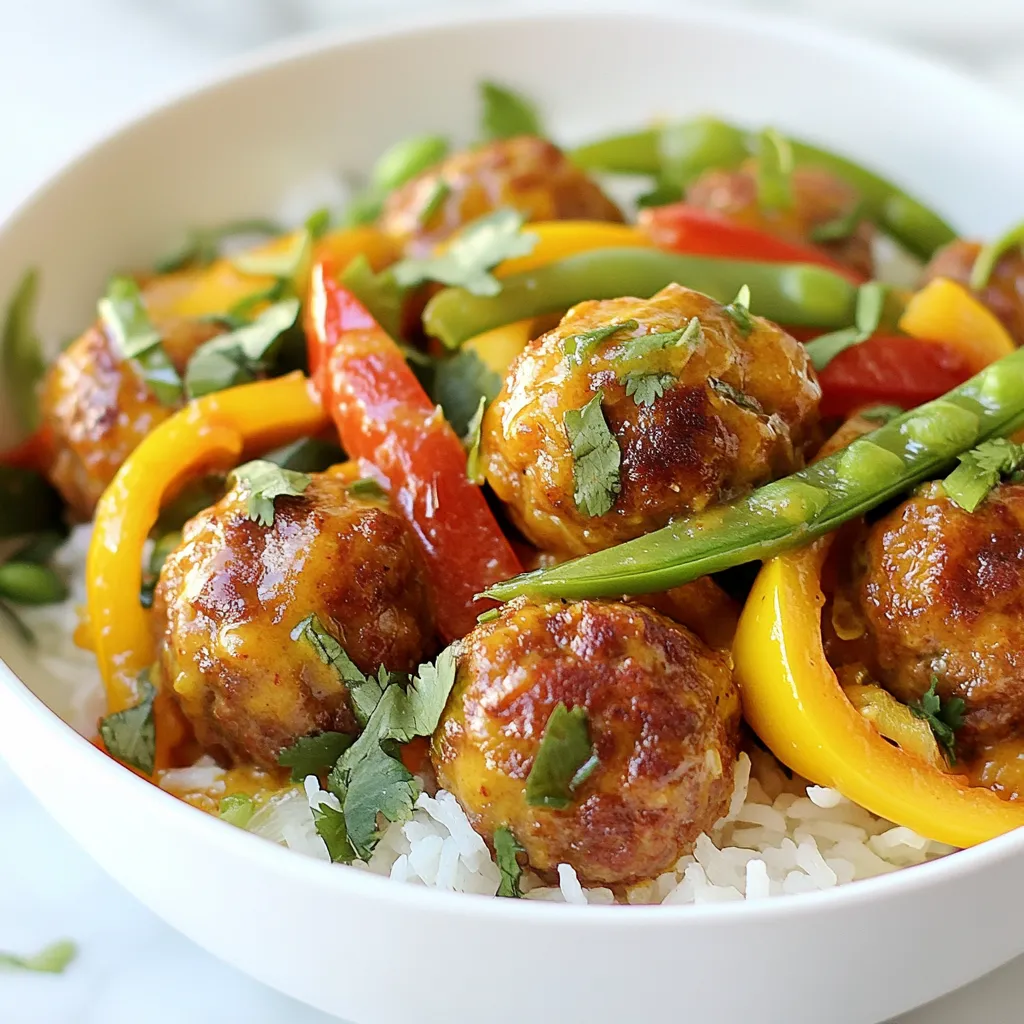 Thai Red Curry Meatballs Flavorful and Easy Recipe
