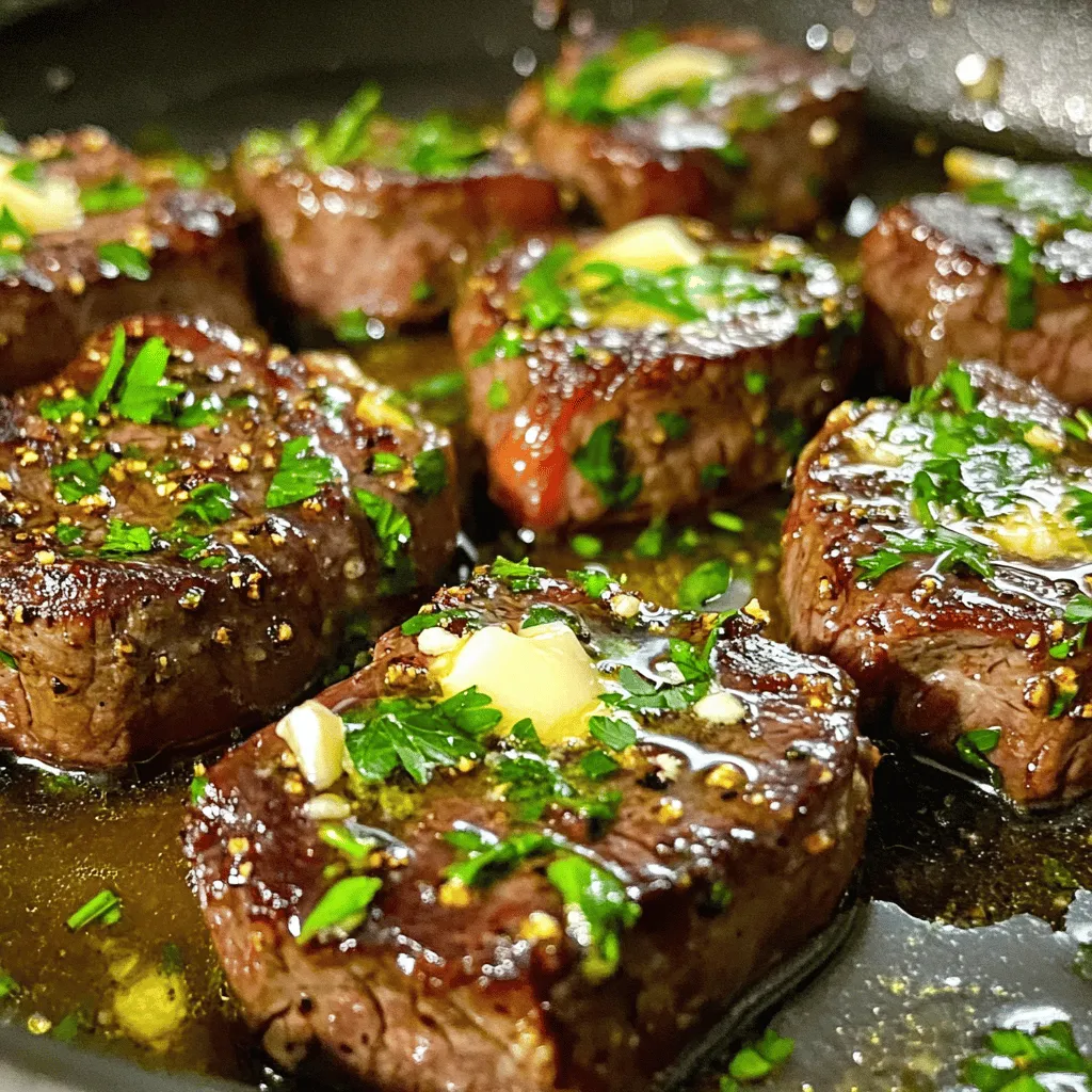 Garlic Herb Butter Steak Bites Skillet Simple Recipe