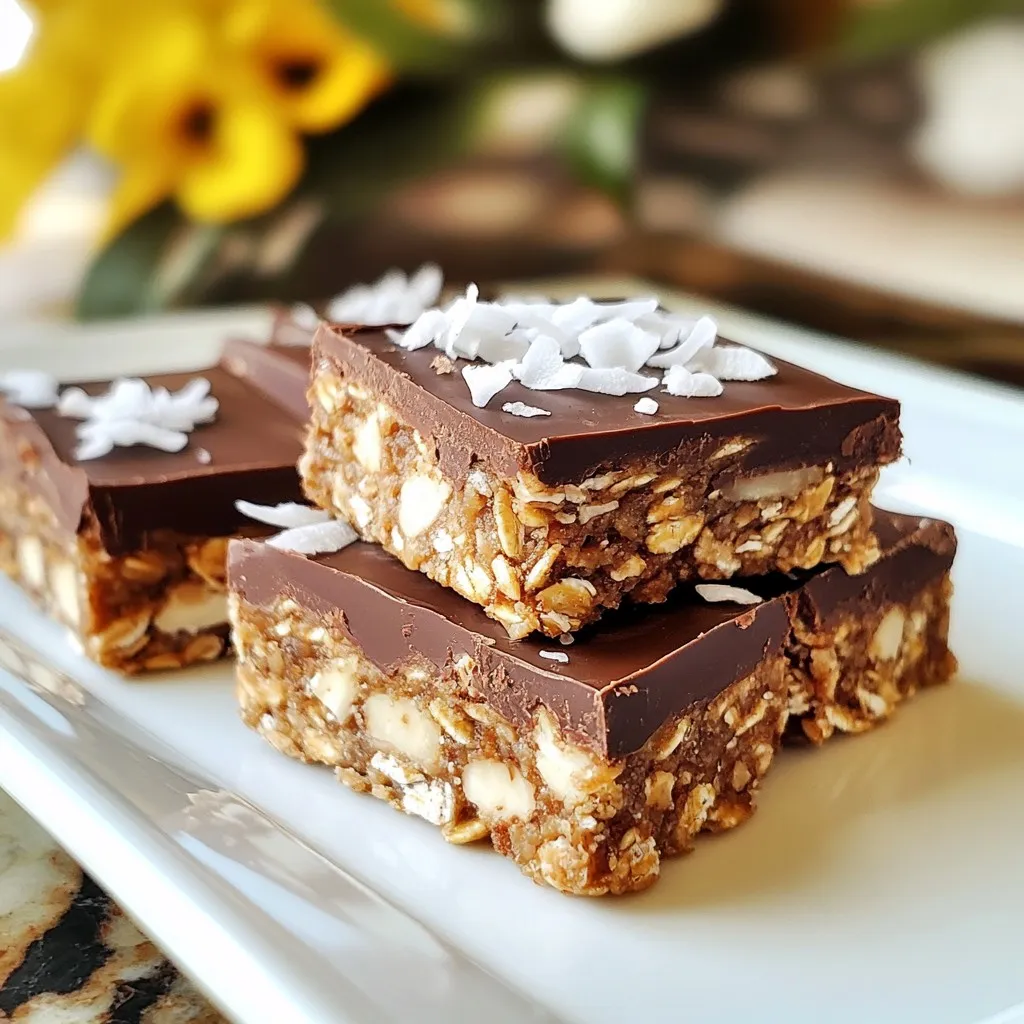 Chocolate Coconut Energy Bars Nutritious Snack Recipe