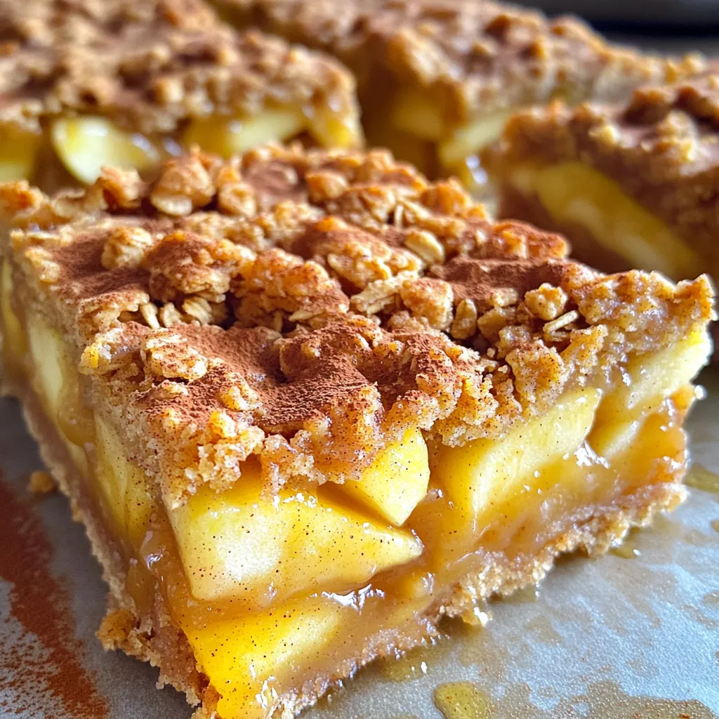 Pumpkin Spice Apple Crisp Bars Delicious Fall Treat