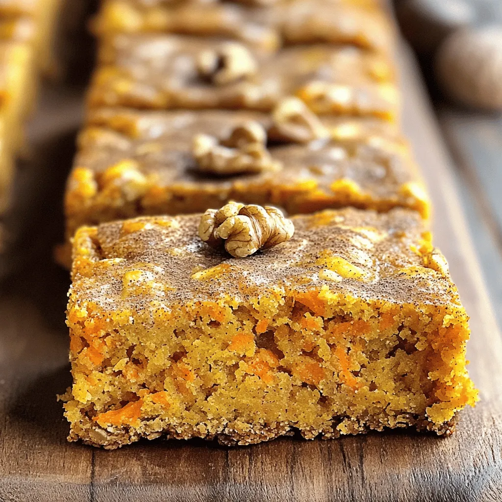 Healthy Carrot Cake Breakfast Bars Nutritious Treat