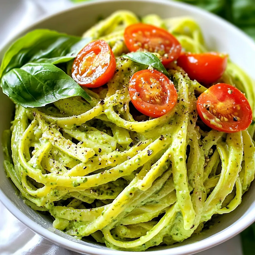 Creamy Avocado Pasta Simple and Flavorful Meal