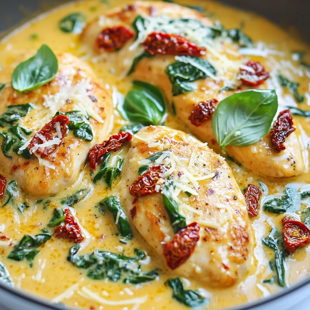 Creamy Sun Dried Tomato Chicken Flavorful Delight