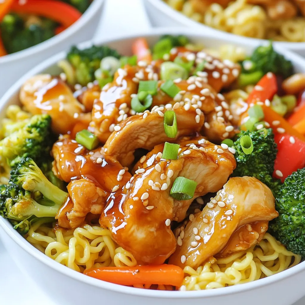 Teriyaki Chicken Ramen Stir Fry Flavorful Meal Idea