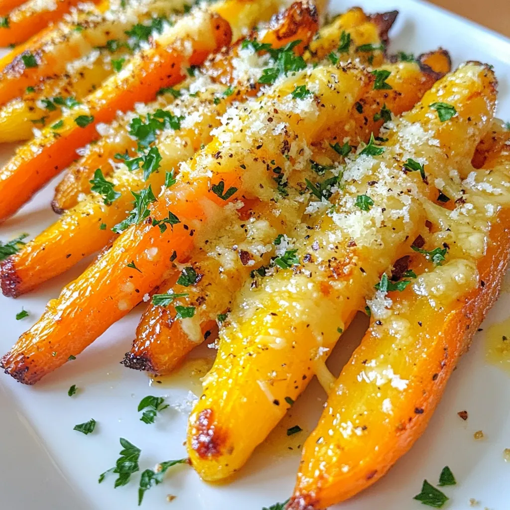 Garlic Parmesan Roasted Carrots Flavorful Side Dish